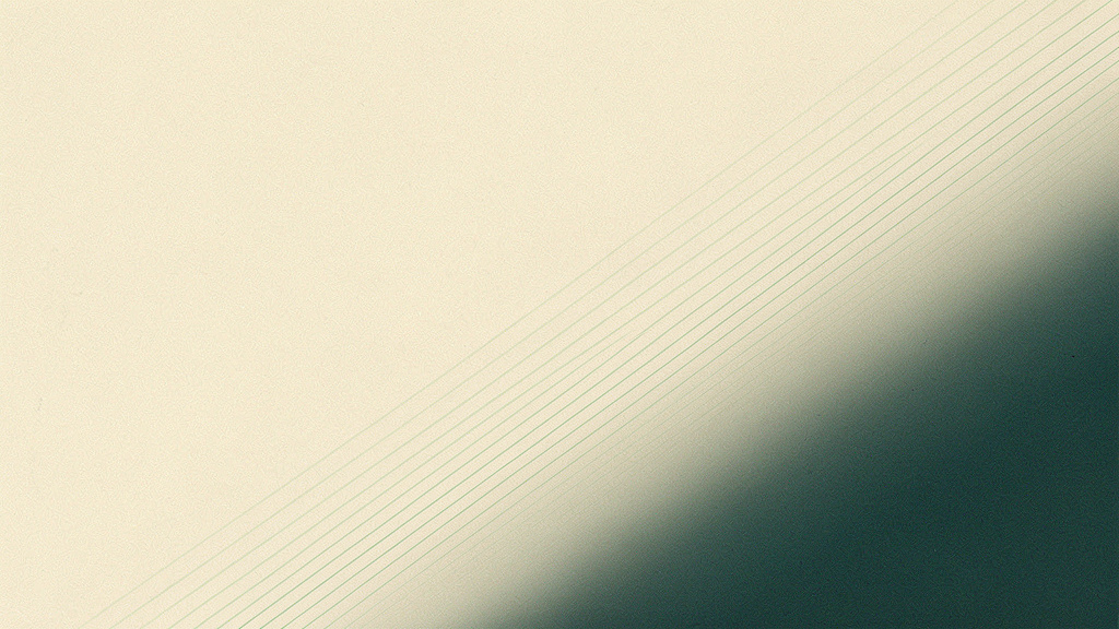A field of fine matcha lines on bone sloping in one smooth, continuous descent into deep teal, no step or threshold along the way, echoing how risk rises gradually as strength falls.