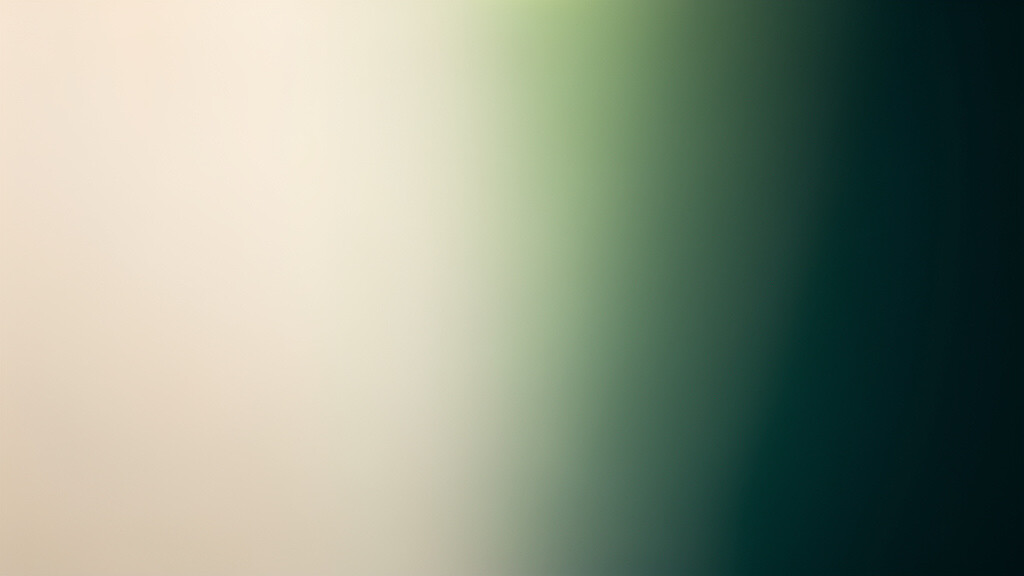A warm bone field brightening into soft matcha along one edge and cooling into deep teal toward the other, an abstract image of a metabolic readiness that runs high early in the day and quietly fades toward night.