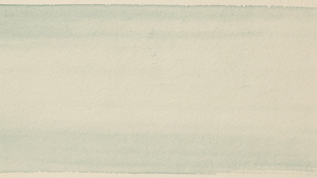 A broad wash of pale teal spread thin across a bone field, barely tinting it, an abstract image of a routine low dose spread too thin to change much.
