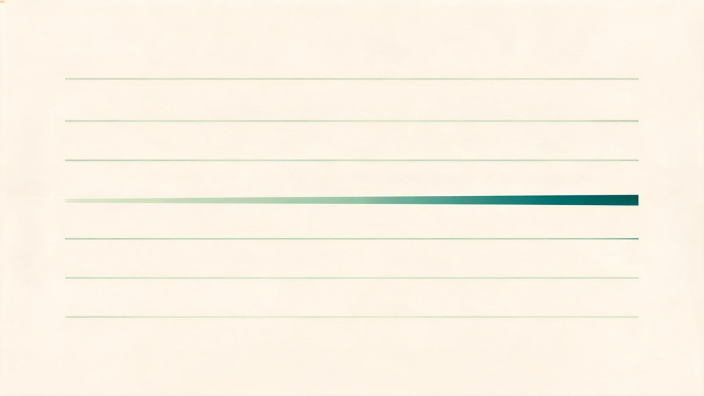 A calm, soothing bone-and-teal field settled into stillness, with one faint matcha thread pressed flat and dimmed among the rest, an abstract image of soreness eased while a quieter growth signal is damped.